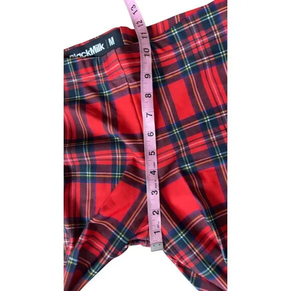 Black Milk Red Tartan Leggings Size Medium - Picture 7 of 8